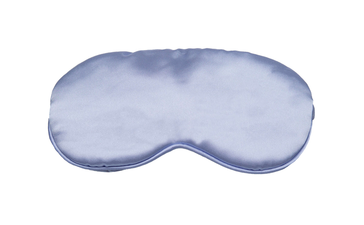Custom Sleep Mask - Dusty Blue Personalized Sleep Eye Masks - Hundred Hearts