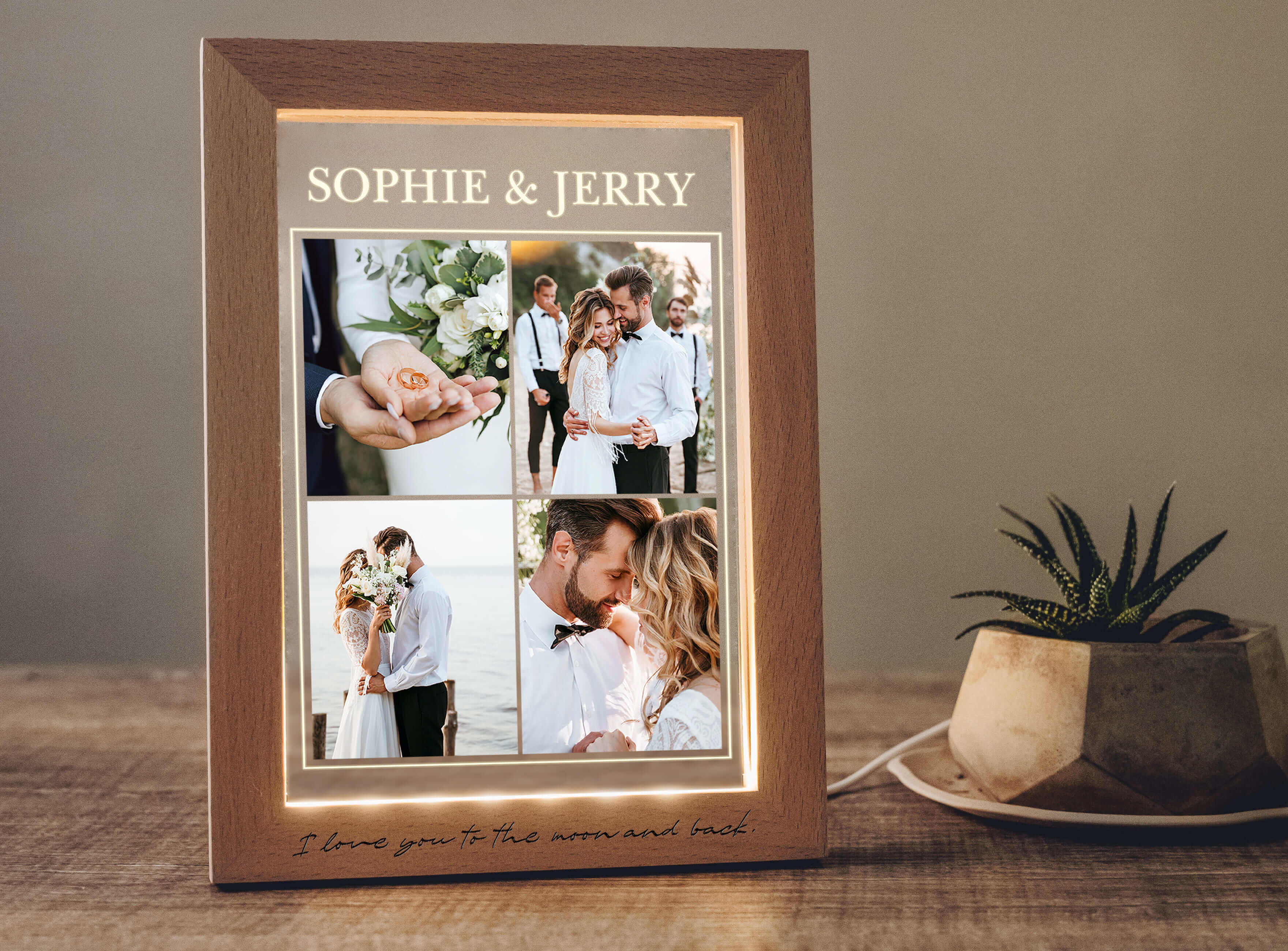 Personalized Photo Frame with Light