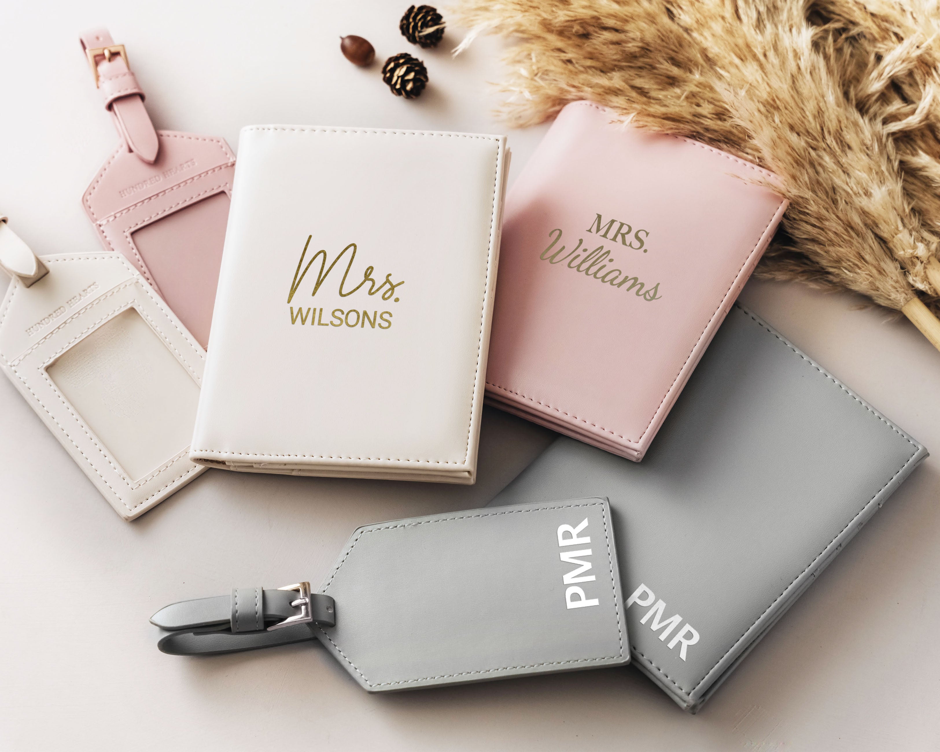 Luggage tag passport holder set shop