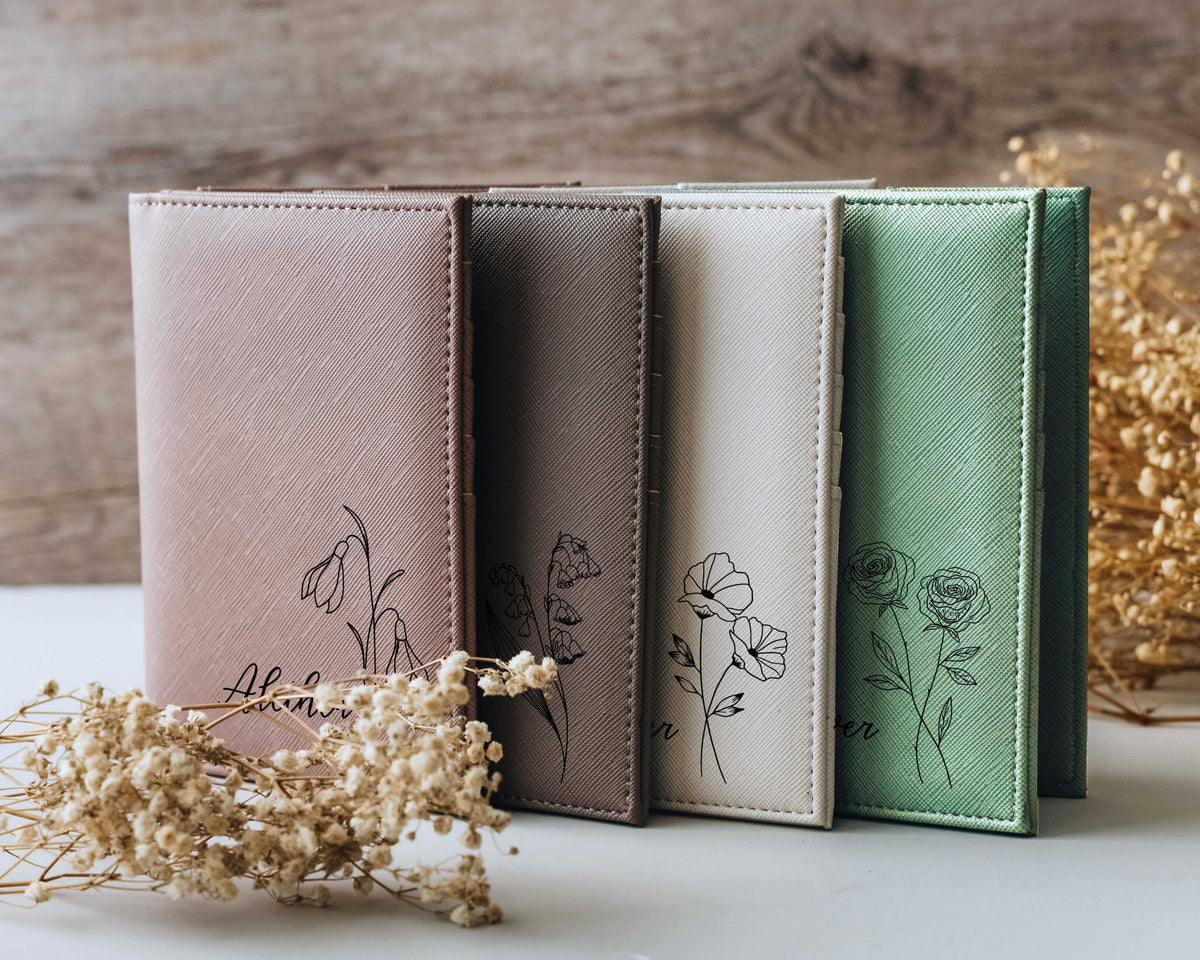 Personalized Birth Flower Passport Holder – photo 1