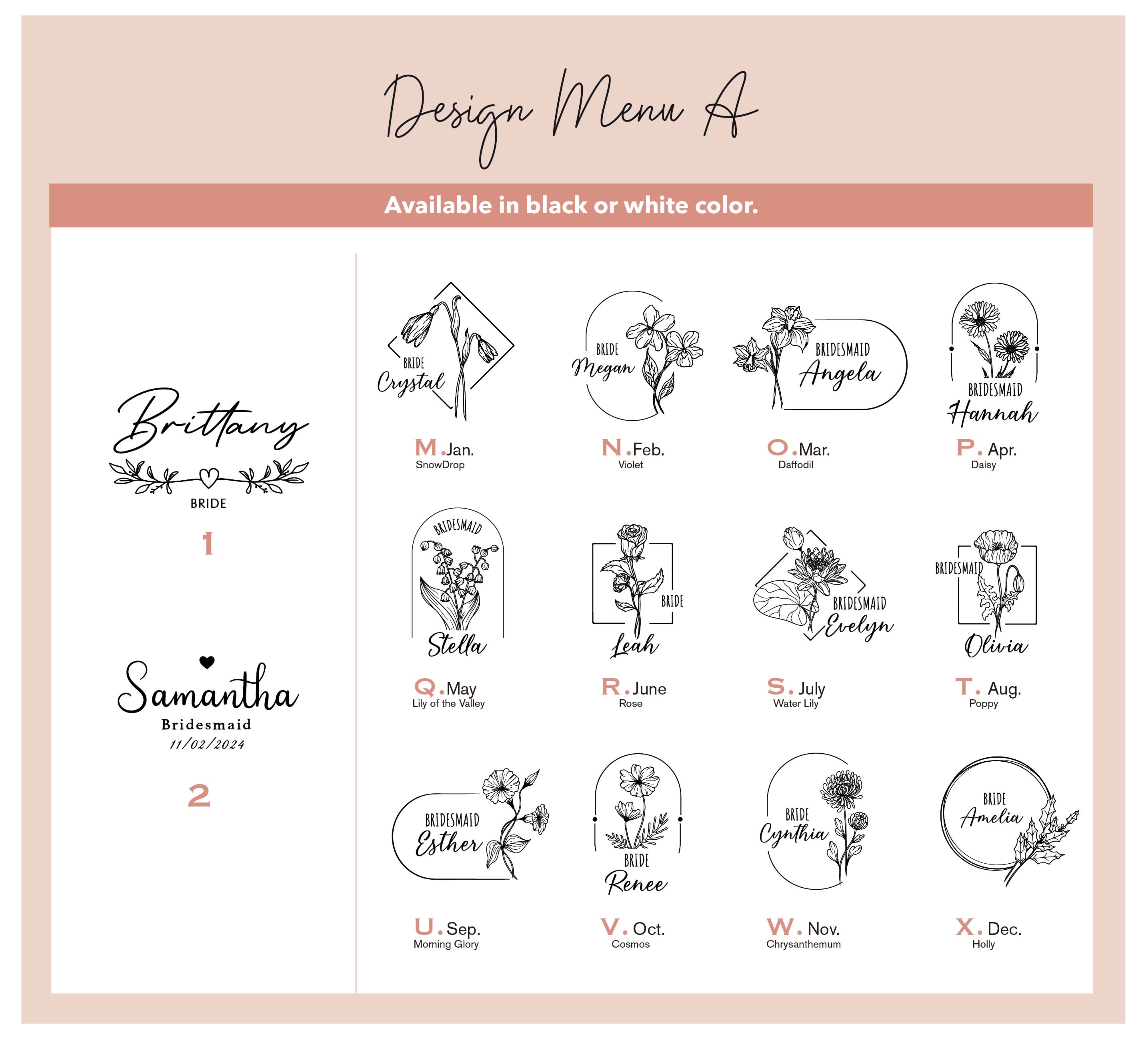 Birth Flower Ruffle Party Robes  - Plus