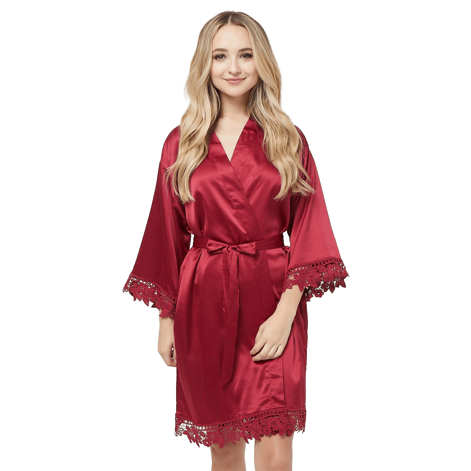 Non Personalized Silky Chunky Lace Robes