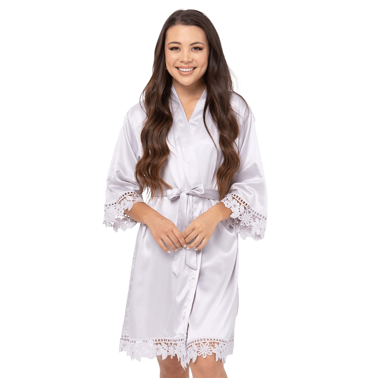 Non Personalized Silky Chunky Lace Robes