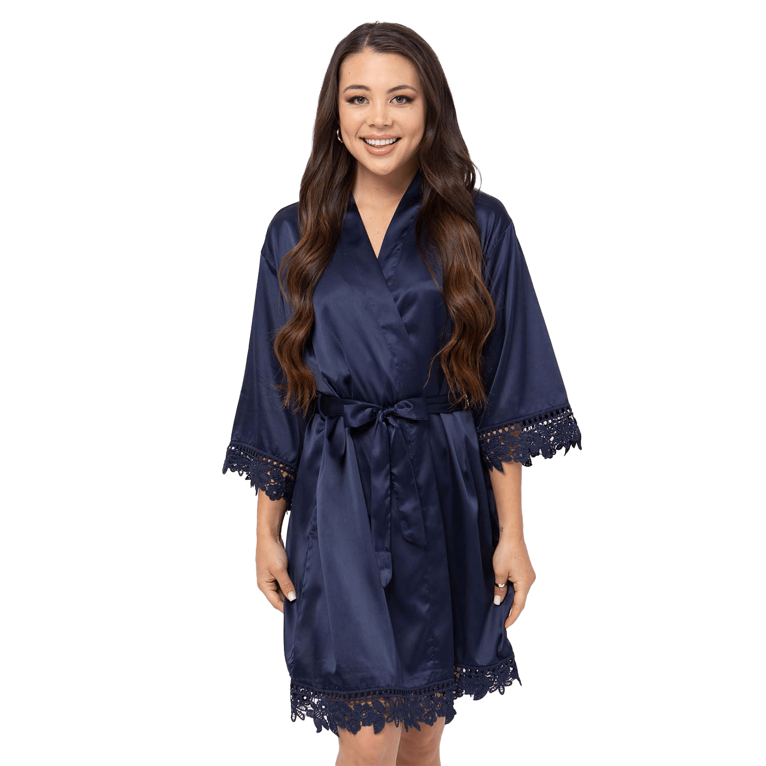 Non Personalized Silky Chunky Lace Robes