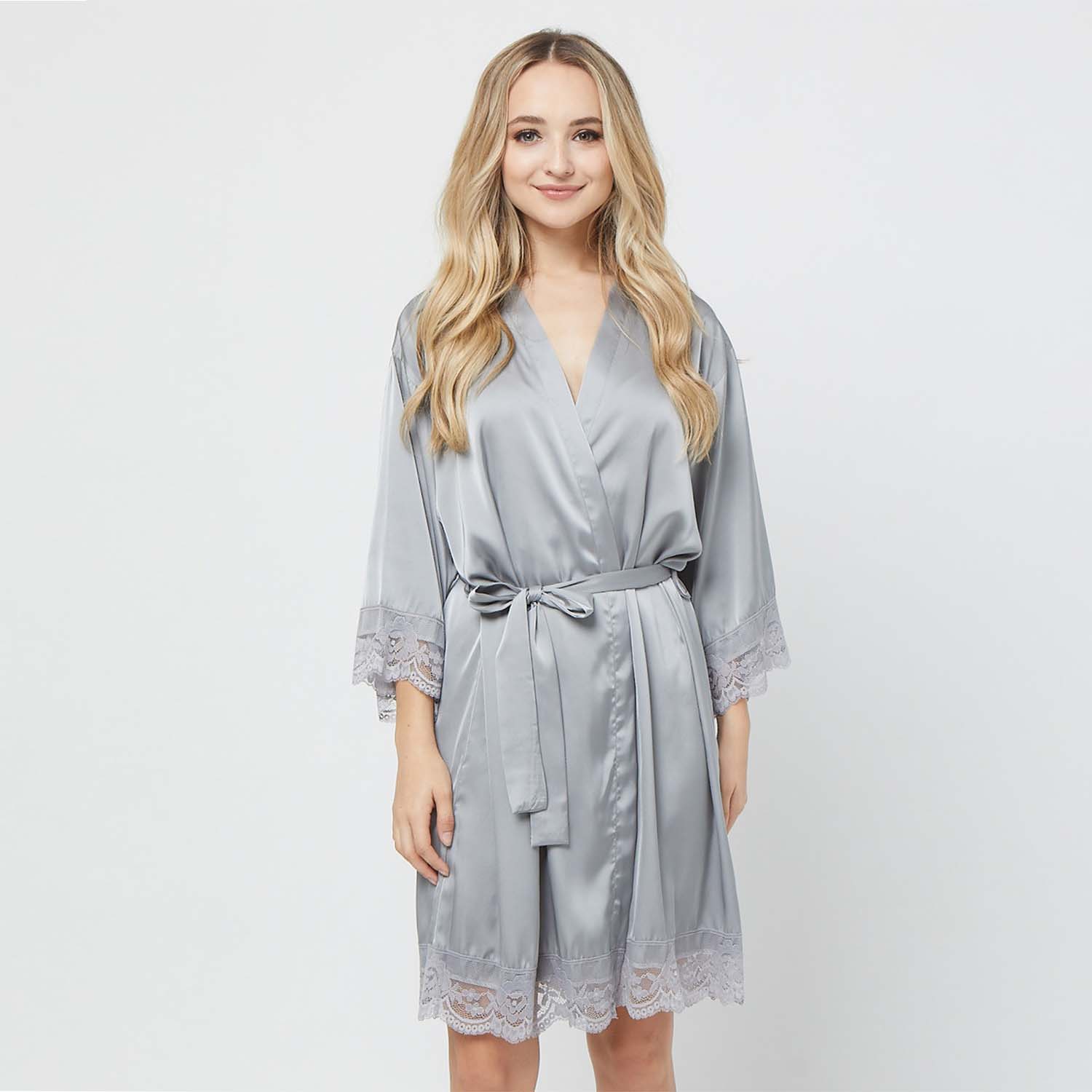 Non Personalized Silky Lace Robes