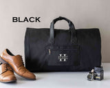 Custom Travel Garment Bag - Black Travel Garment Bag with custom name, Herry. Best duffle bag for men.