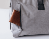 Custom Travel Garment Bag - Grey Travel Garment Bag with little pocket. Best duffle bag for men.