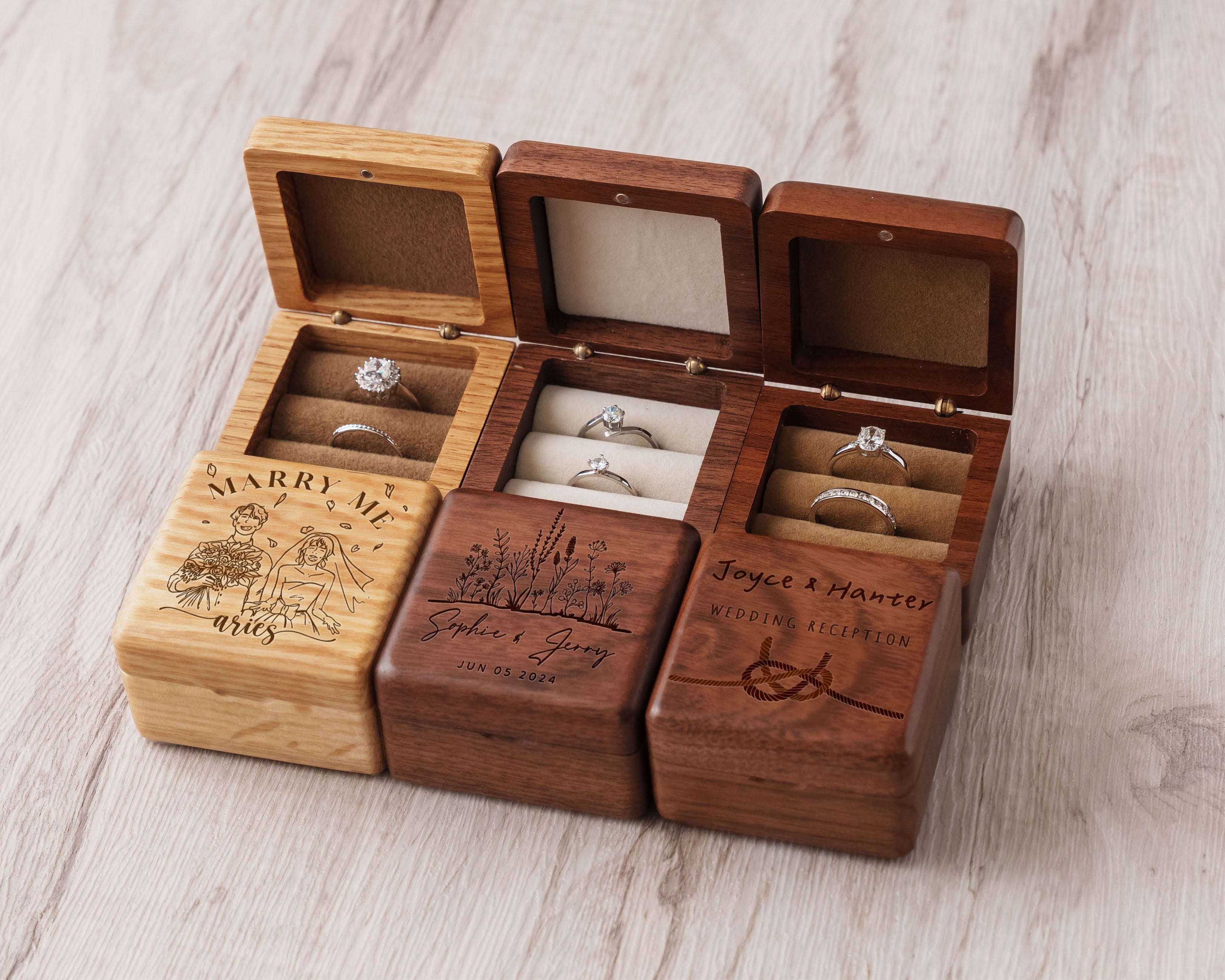 Wooden Ring Box