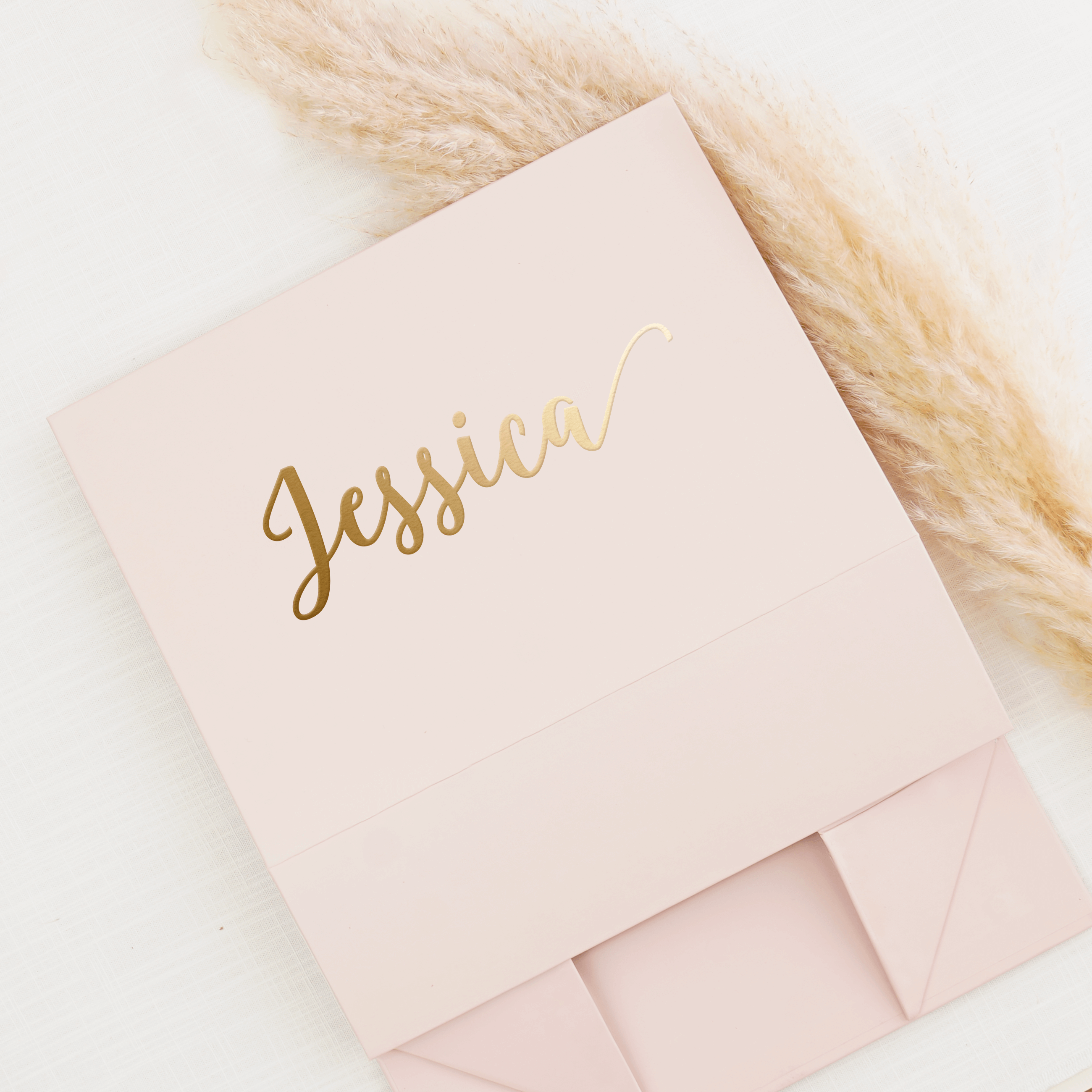 Blush Personalized  Bridesmaid Proposal Box with name