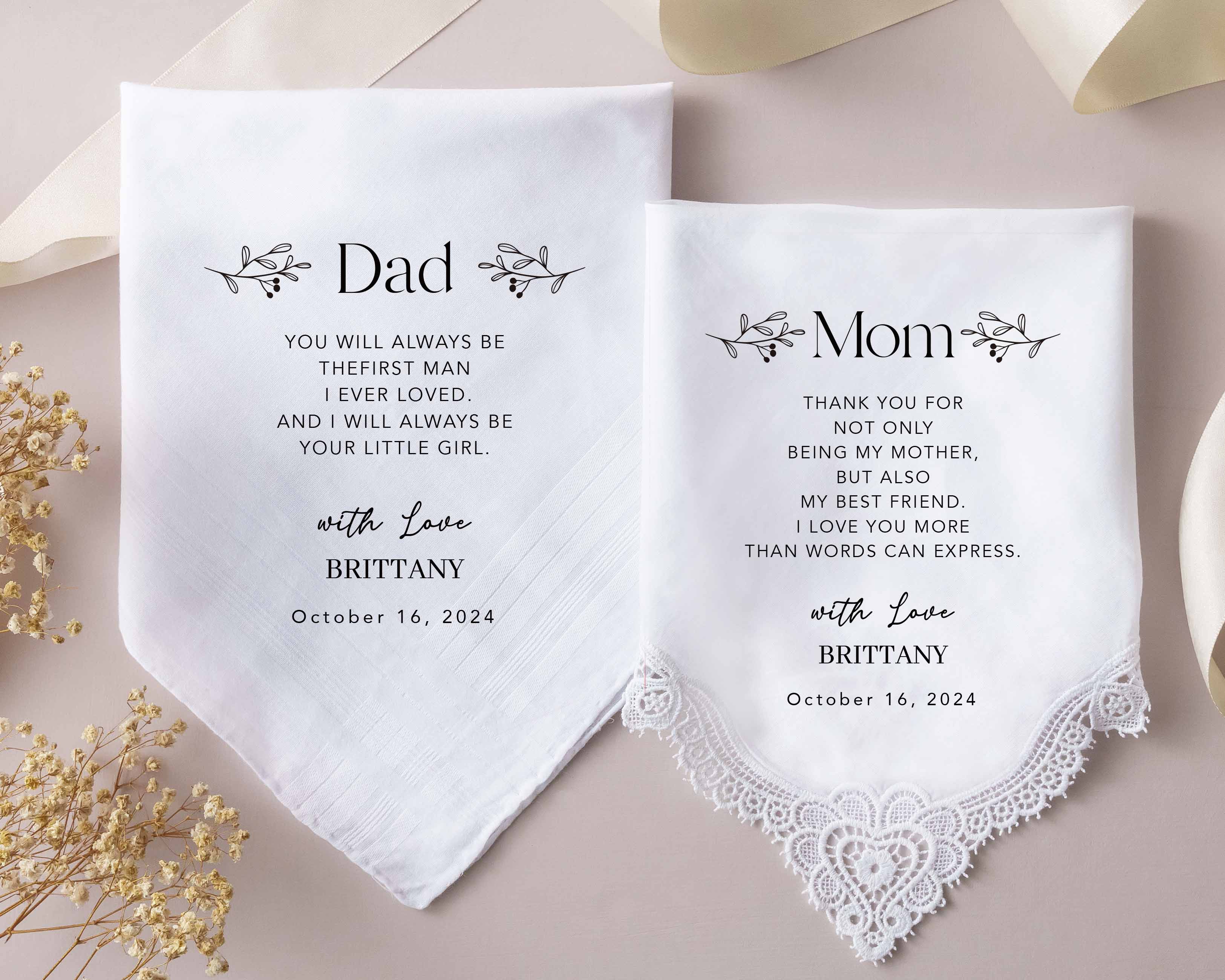 Personalized Embroidery Cotton Handkerchief