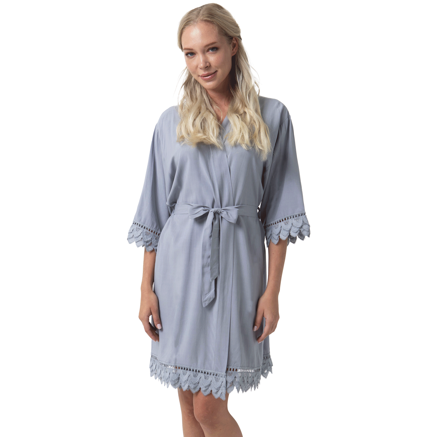 Non Personalized Cotton Lace Robes
