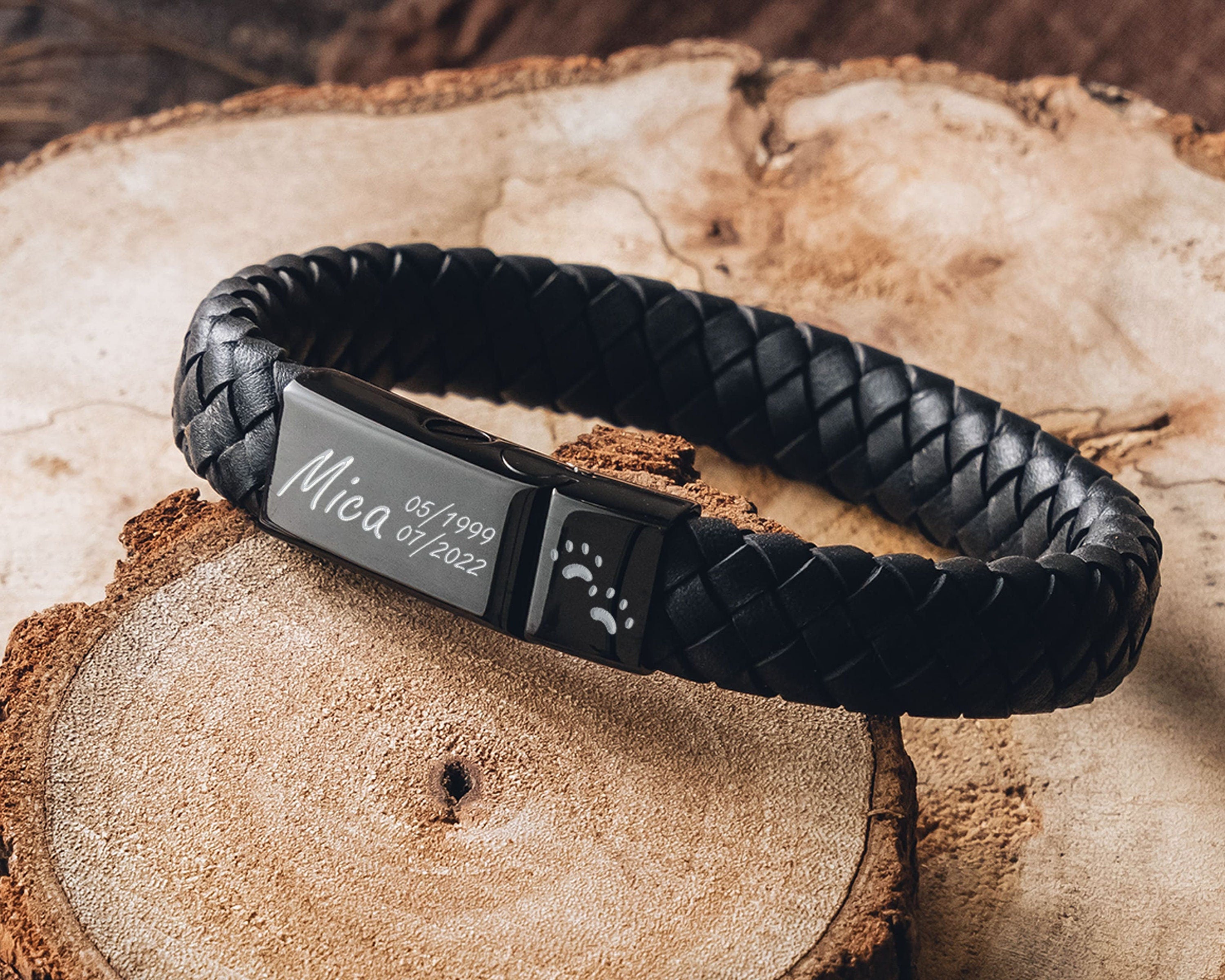 Personalized Urn Bracelet | Personalized Ashes Bracelet | Custom Cremation Bracelet | Engraved Pet Ashes Bracelet | Pet Memorial Gift
