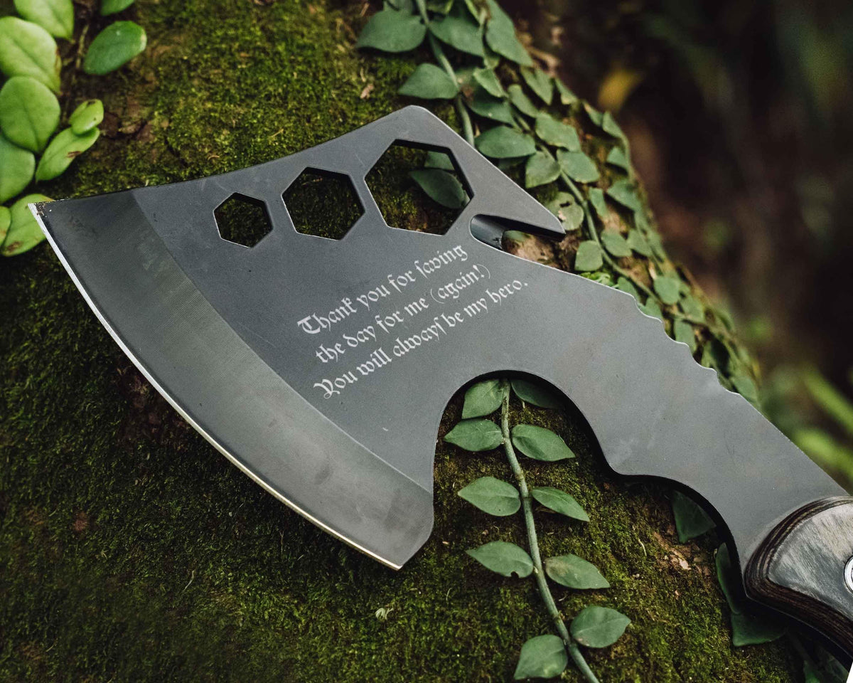Personalized Throwing Axe with Engraved Head or Handle — product detail 5