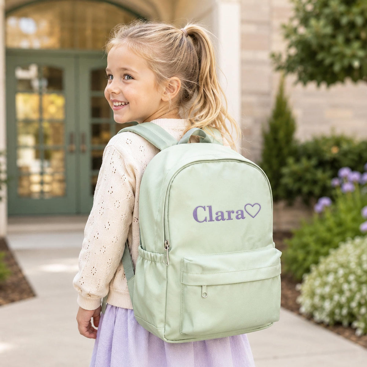Personalized Embroidered Toddler Backpack — personalization choice chart