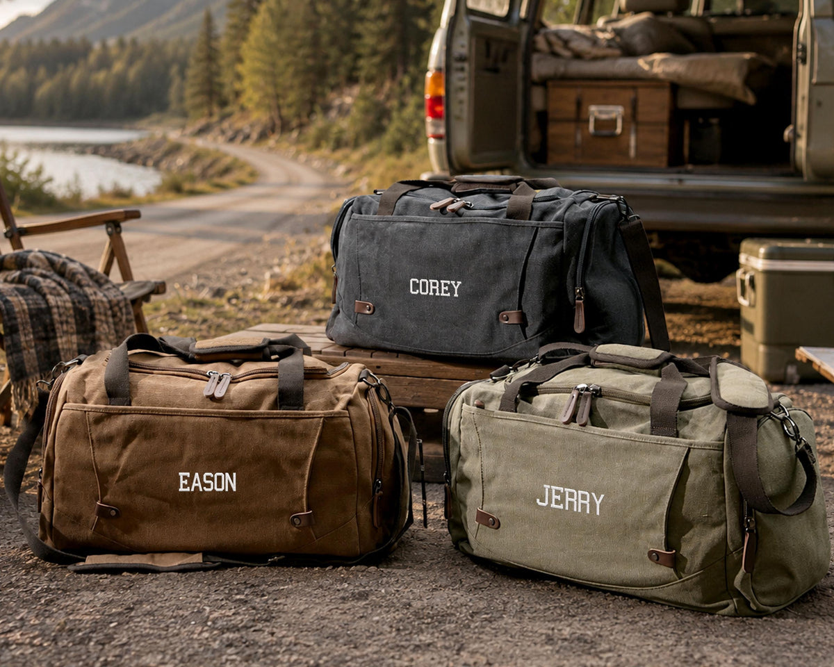 Personalized Embroidered Overnight Duffle Bag — product view 1