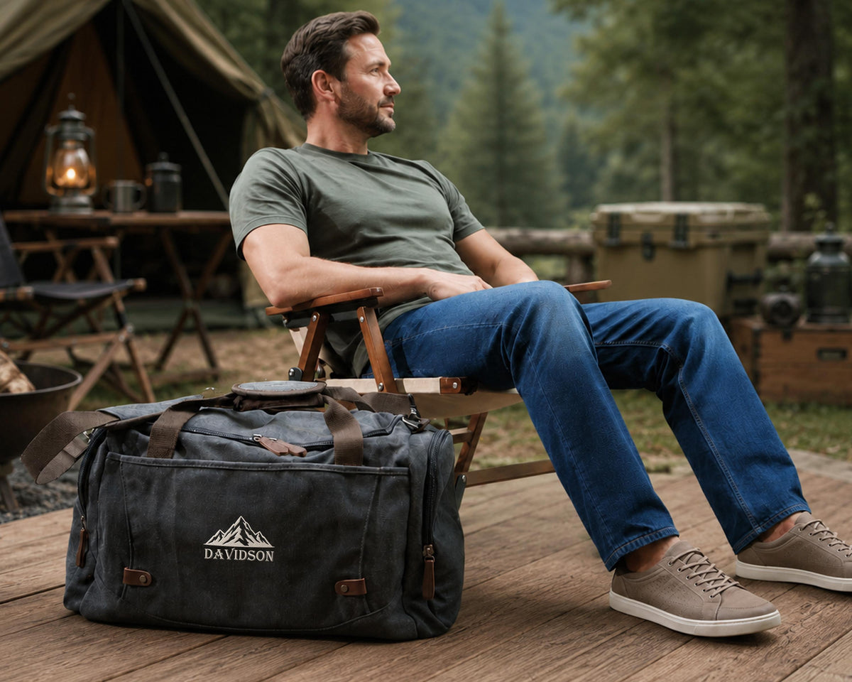 Personalized Embroidered Overnight Duffle Bag — product view 6