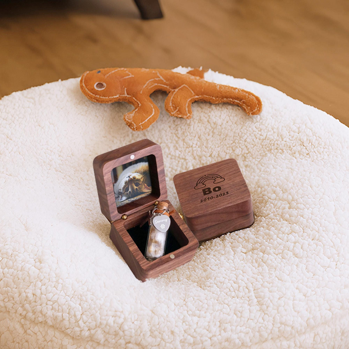 Personalized Wooden Pet Memorial Keepsake Box — product view 10