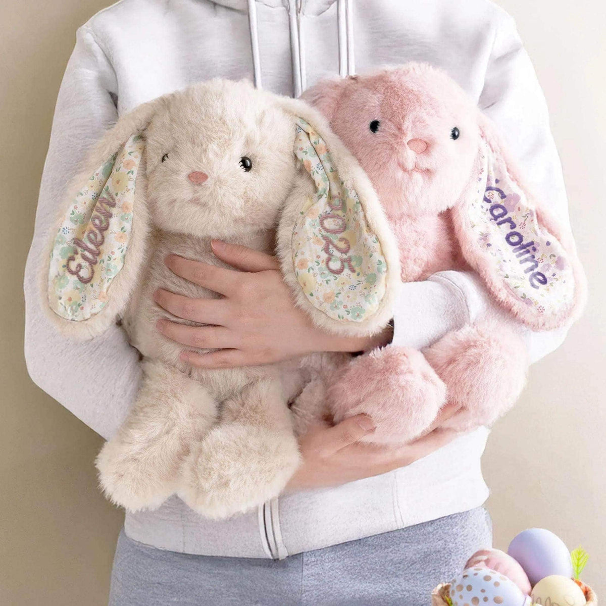 Personalized Plush Bunny with Embroidered Ears — product detail 1