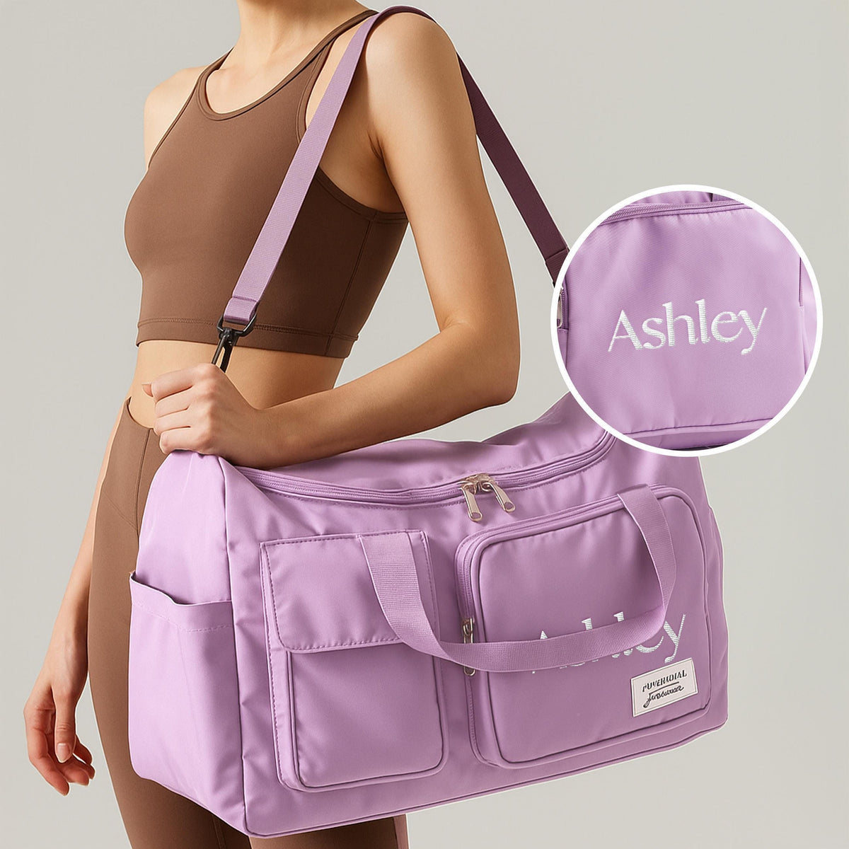 Personalized Nylon Weekender Travel Bag — product view 1