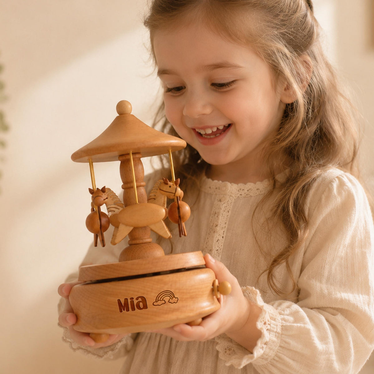 Personalized Wooden Music Box — product detail 6