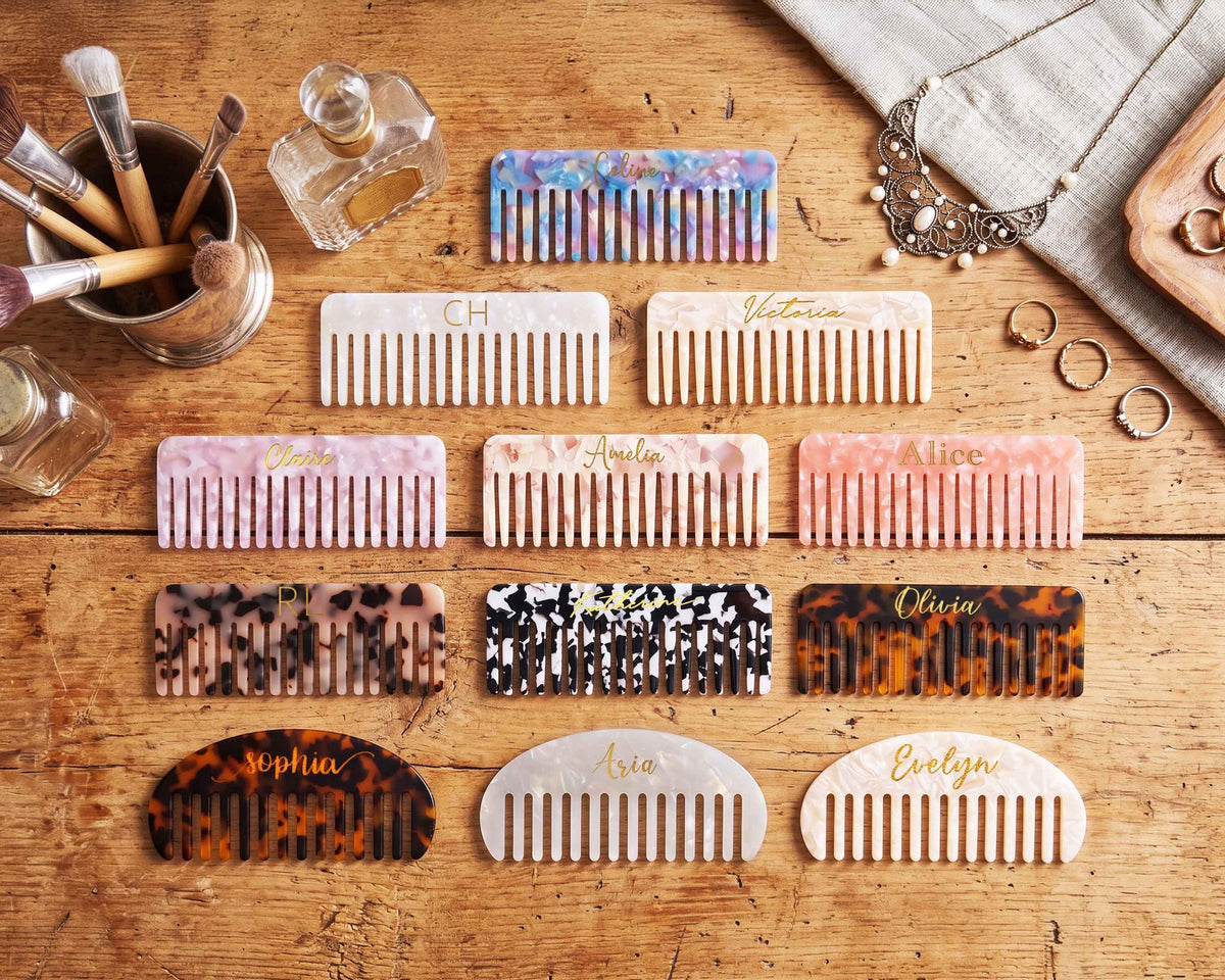 Personalized Acetate Hair Comb — product view 16