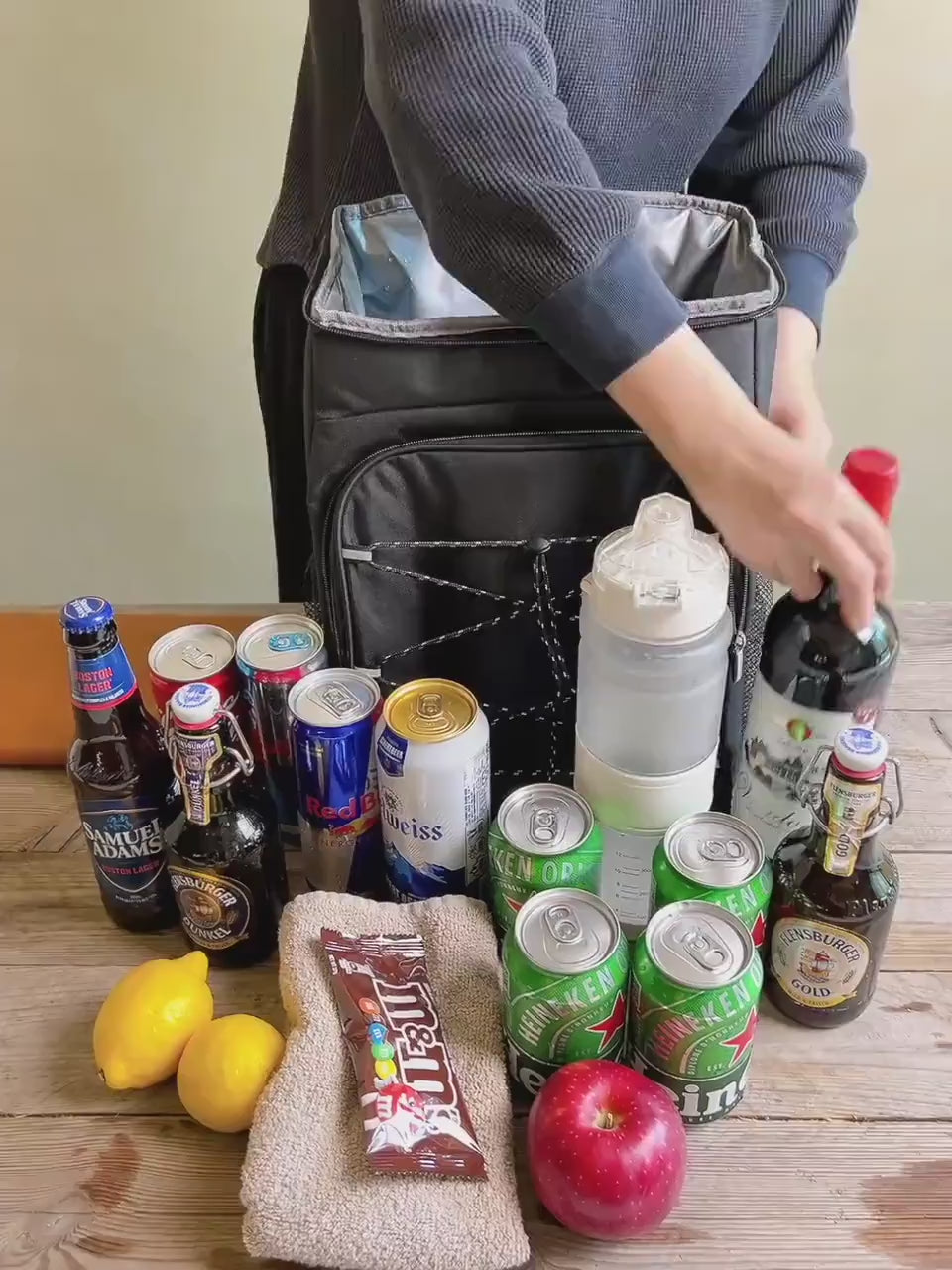 Golf Cooler Bags Personalized Cooler Backpack Groomsmen Gifts, Custom Beer Coolers Insulated Bag, Hiking Fishing Outdoor Gift for Him