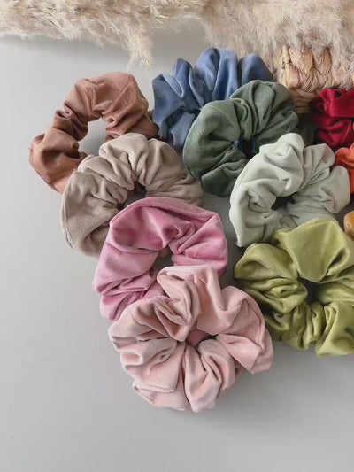 Velvet Scrunchie | Bridesmaid Proposal Gift | Wedding Favors | Hen Party Hair Tie | Team Bride Accessories | Valentine’s Gift for Her
