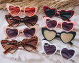 Heart Sunglasses Bachelorette in 8 colors with bride & babe text - Hundred Hearts
