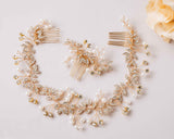 Wedding Hair Piece - Gold Wedding Hair Piece - The perfect bridal accessories 
