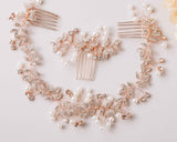 Wedding Hair Piece - Rosegold Wedding Hair Piece - The perfect bridal accessories 
