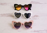 Heart Sunglasses - Pink, White and Black Heart Sunglasses wit bride & babe text - Hundred Hearts
