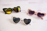 Heart Sunglasses - Pink, White and Black Heart Sunglasses wit bride & babe text - Hundred Hearts