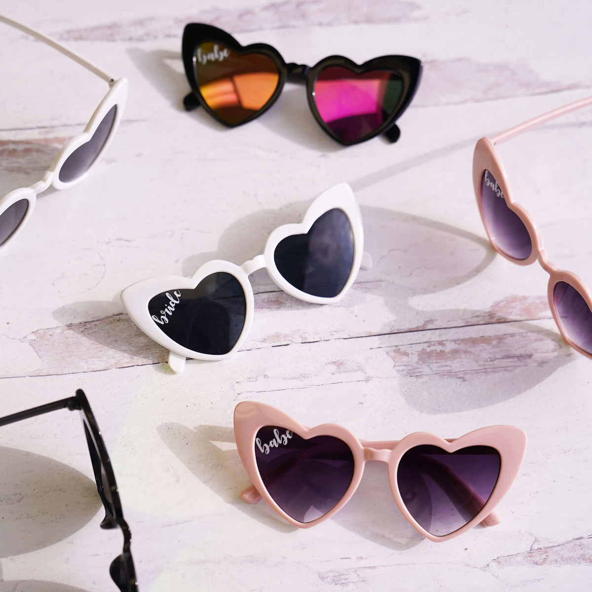 CUSTOMIZED BRIDAL Heart Sunnies Personalized Wedding Sunglasses: Ideas, Where to Buy & DIY  main image 2