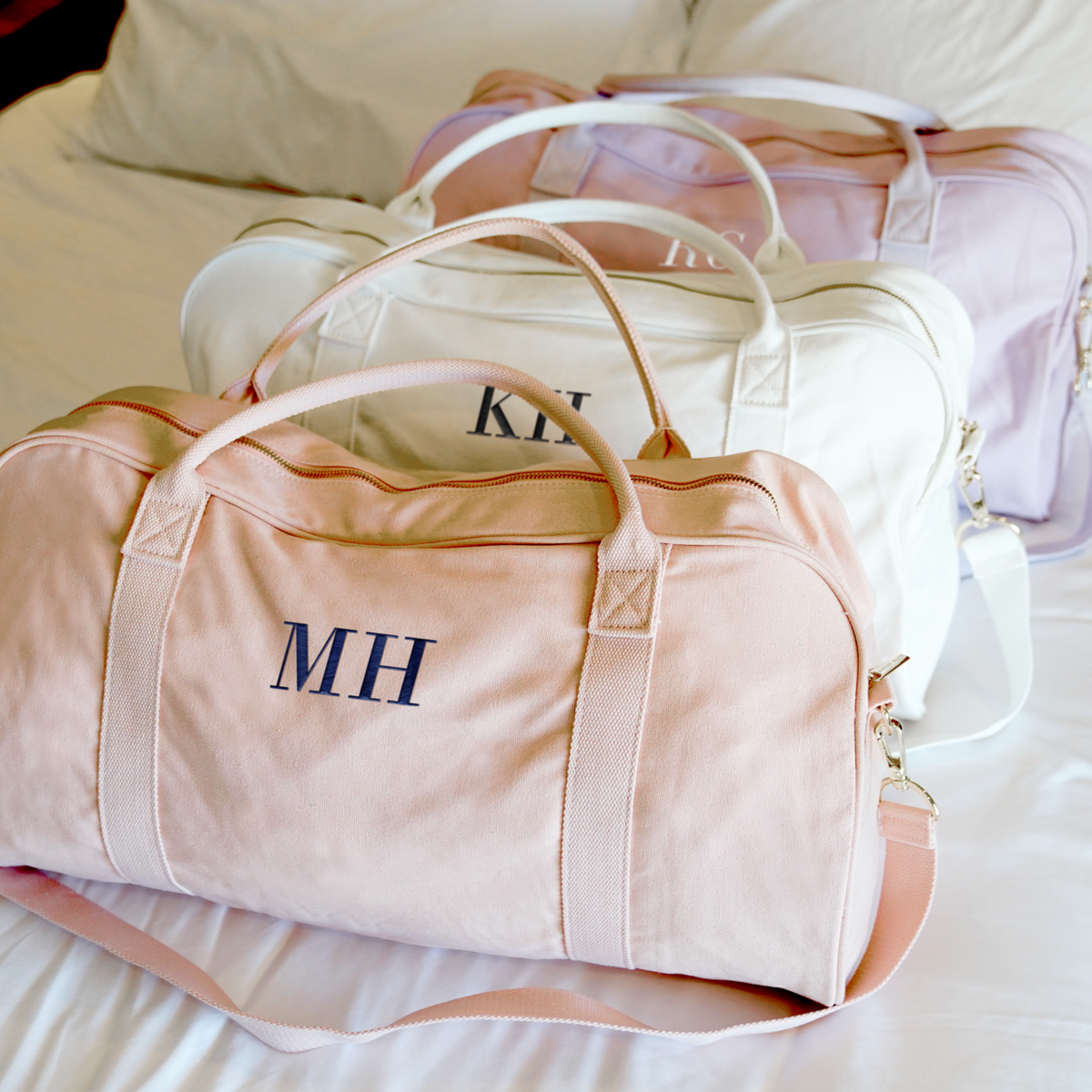 Duffle bag with initials discount